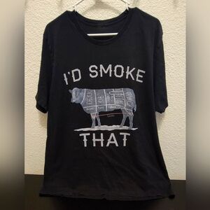 Brand New I'd Smoke That Black Men's Graphic XL T-Shirt BBQ